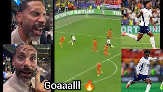 Crazy reaction England late winner Vs Netherlands as Kobbie Mainoo boss midfield with Watkins goal [upl. by Ardnalac]