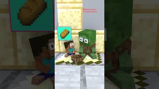 Do The Chef And The Baby zombie Deserve To Go To Heaven Minecraft animation shorts herobrine [upl. by Aneeras]