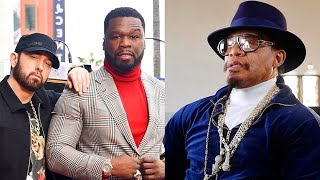 50 CENT FIRES BACK AT MELLE MEL FOR SAYING EMINEM IS A HUGE SUCCESS BECAUSE EMS WHITE [upl. by Atela]