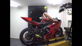 Yamaha R6 Pro Shift Auto Blip Dyno Run [upl. by Rengaw]