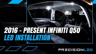 Infiniti Q50 LED Interior How To Install  2nd Gen 2016 [upl. by Ttegirb]