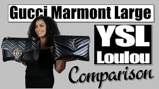 Gucci Large Marmont and YSL Loulou Comparison [upl. by Deny748]