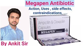 Megapen  AmpicillinCloxacillin  Antibiotic  Mechanism Of Action  Side effects  medical [upl. by Long]