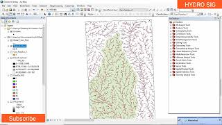 3 Délimitation du bassin versant dans ArcGis [upl. by Fahland381]