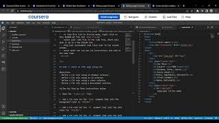 Meta introduction to Frontend Development Week 2 Assignment 2Styling a page Coursera 2023 [upl. by Nnyleve]