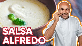 Como Preparar Salsa Alfredo  Receta Fácil y Deliciosa [upl. by Ydnerb]