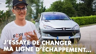 Peuton changer sa ligne déchappement soimême   Peugeot 206 20 HDi [upl. by Natam243]