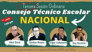 TERCERA SESIÓN DE CONSEJO TÉCNICO NACIONAL [upl. by Domel]