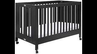 Babyletto Maki FullSize Folding Crib Black [upl. by O'Donnell]