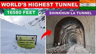 Shinkhun La Tunnel Worlds highest tunnel in India  Shinkun La Tunnel update  Papa Construction [upl. by Eirrek]