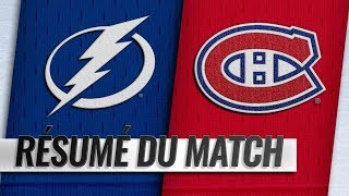 Canadiens vs Lightning 201819 Match 80 [upl. by Almeda]