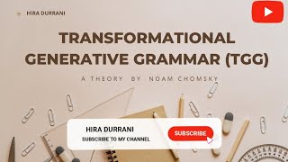 Transformational Generative Grammar TGG  Noam Chomsky  Syntactic Structures [upl. by Anuahsed]