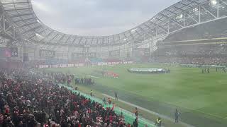 Amhrán na bhFiann at the FAI Cup 2024 [upl. by Llenrrad]