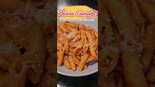 QUICK amp EASY PASTA RECIPE  PENNE TOMATO foodpastaeasyrecipe italianfood redpasta recipe [upl. by Ettore733]