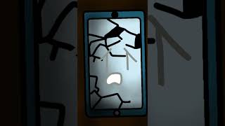 Cracked screen animation meme memes drawing [upl. by Rialc]