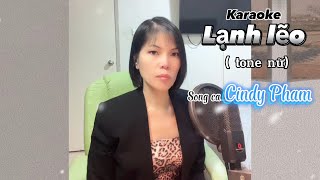 KARAOKE  LẠNH LẼO Tone nữ  Phạm Lịch [upl. by Ilrebma]