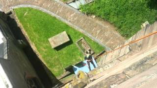 100ft Tettenhall abseil for adventurous vicar Simon [upl. by Lean829]