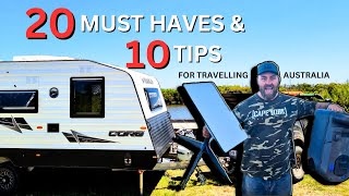 20 MUST HAVES amp 10 TIPS For Travelling Australia  What Cant We Live Without On Our Lap Of Oz  047 [upl. by Lalla]