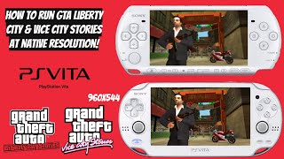 How To Run GTA Liberty City amp Vice City Stories At Native Resolution on HENKaku PS VITAPSTV [upl. by Anivahs]