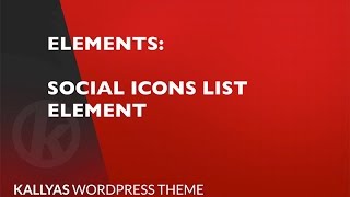 Social icons list element [upl. by Starlin]