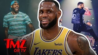 LeBron Drake amp Travis Scott Go Sicko Mode In LA  TMZ TV [upl. by Tserof]