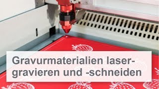 Lasermaterialien gravieren und schneiden  für Innen und Außenanwendungen [upl. by Enaffit]