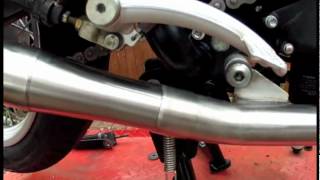 TEC 22 BONNEVILLETHRUXTON EXHAUST FITTING VIDEO [upl. by Beera]