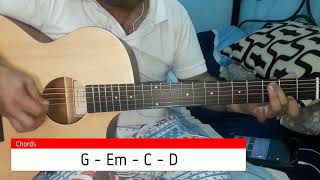 Yeng Constantino  Hawak Kamay Guitar Cover With Chords [upl. by Zanahs]