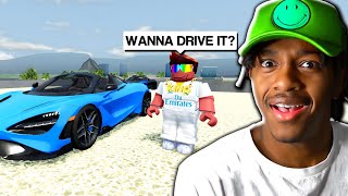 I met the NICEST LITTLE KID in Roblox Driving Empire [upl. by Hueston]