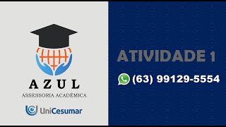 ATIVIDADE 1  BEDU  FISIOLOGIA GERAL E DO MOVIMENTO  542024 [upl. by Bealle]