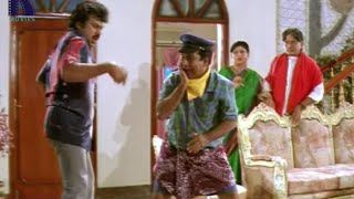 Drunken Chiranjeevi Comedy With Brahmanandam  Iddaru Mitrulu Movie Scenes [upl. by Resarf]