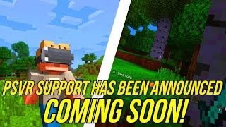 Minecraft PS4 EDITION  PSVR SUPPORT HAS BEEN OFFICIALLY ANNOUNCED  New Minecraft PS4 News [upl. by Nilyam]