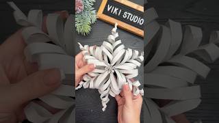 WoW 🤩❄️ Amazing Snowflake Christmas Decorations 2024 [upl. by Ahsinirt]