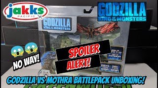 Jakks Pacific Godzilla King of the Monsters  Godzilla and Mothra Battlepack UNBOXING and REVIEW [upl. by Supat]