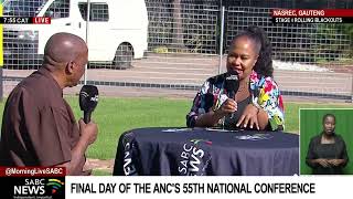 ANC 55th National Conference Day 5  Lesiba Teffo weighs in [upl. by Ramilahs]