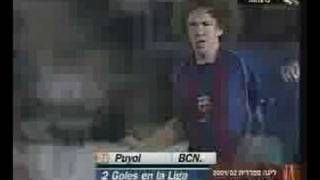 Goal Scored by Carles Puyol  Bicycle Kick [upl. by Sherar]