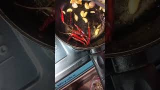 🦐🦐 shutki vorta cooking [upl. by Airdni]