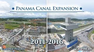 Official Panama Canal Expansion Time Lapse 20112016 [upl. by Ipoillak74]