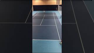 Forehand cross court passing shot tennis [upl. by Areemas]