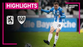 TSV 1860 München  SC Preußen Münster  Highlights 3 Liga  MAGENTA SPORT [upl. by Akirehs727]