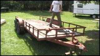 16 Foot Trailer Rehab Project Part 1 Deck Removal [upl. by Apps984]