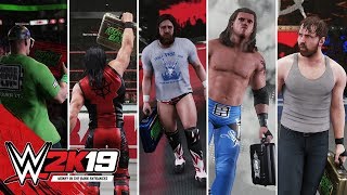 WWE 2K19 Superstar Specific Money in the Bank Entrances Edge Seth Rollins John Cena amp More [upl. by Aitnohs]