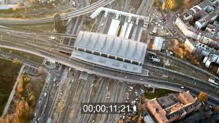 Strecken Ausbau am Bahnhof Ostkreuz im Stadtteil Friedrichshain von Berlin [upl. by Olcott]