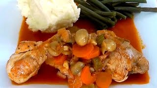 CHICKEN CHASSEUR How to Make chicken stew recipe [upl. by Tewfik]