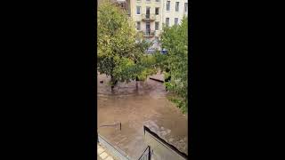 France Ardèche  images incroyables des inondations Annonay [upl. by Christabella]