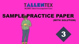 TALLENTEX  Grade 08  Episode 03  Mock Question Paper with Detailed Solution  Allen Overseas [upl. by Ninos]