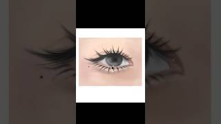 How to Draw Eyes with Long Lashestutorial digitalart photoshopdrawing art [upl. by Adirf]