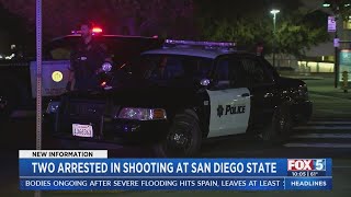 Two arrested in shooting at SDSU [upl. by Nixon81]