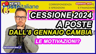 POSTE NON ACCETTA PIÙ la Cessione del Credito delle spese 2023 dall’8 gennaio 2024 ultime notizie [upl. by Ahsatniuq510]