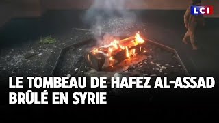 Le tombeau de Hafez alAssad brûlé en Syrie ｜LCI [upl. by Kyre]